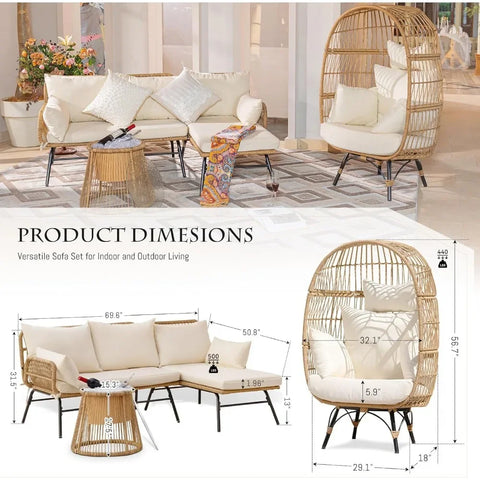 Gento Wicker Set