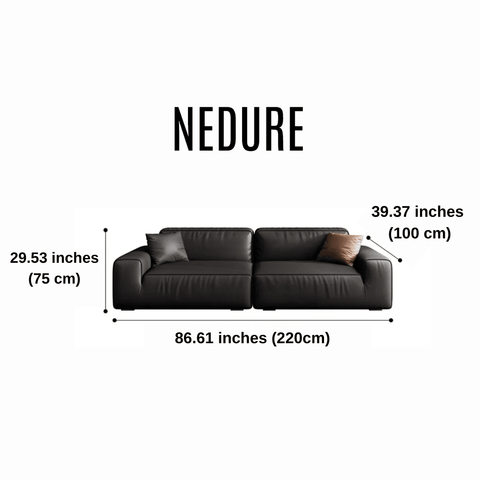 Riku Leather Sofa