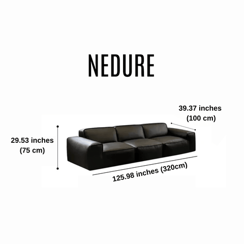 Riku Leather Sofa