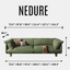 Kazumi Corduroy Sofa
