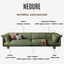 Kazumi Corduroy Sofa