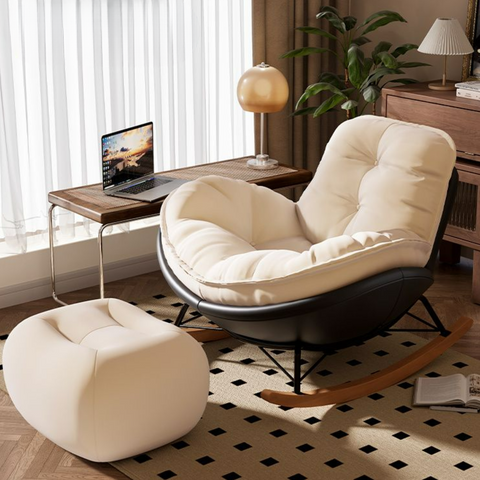 Hinami Rocking Chair| Faux Suede, 34 Hinami Rocking Chair| Faux Suede, 34