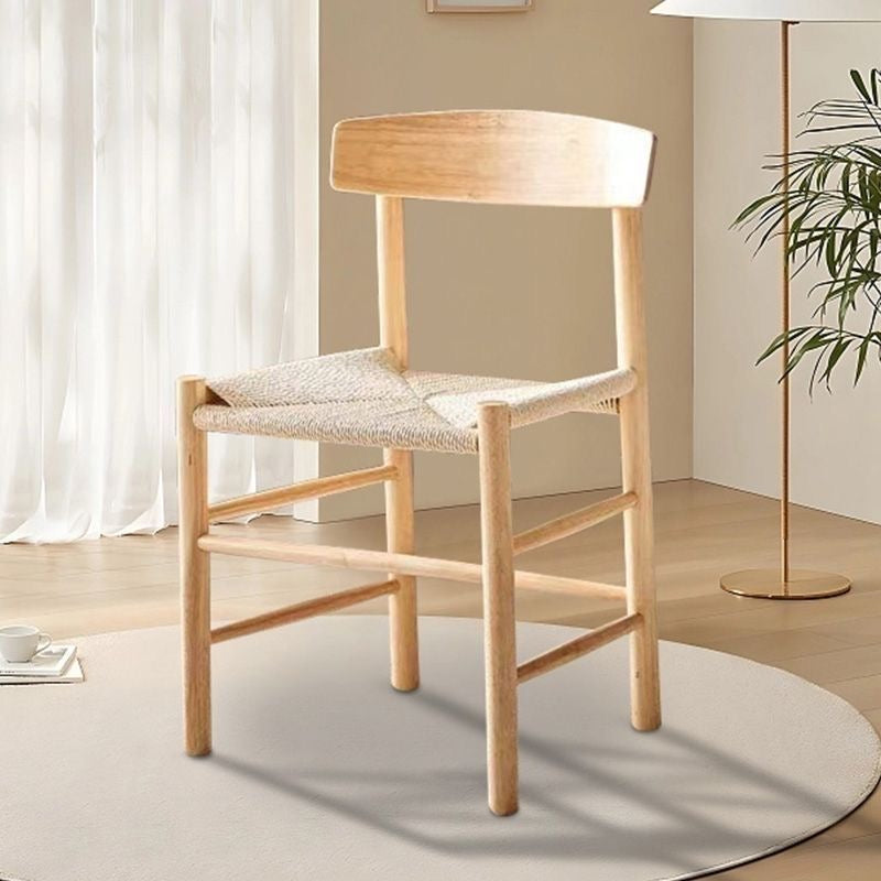 Miku Rope Wabi-Sabi Aesthetics Oak Dining Chair – Nedure