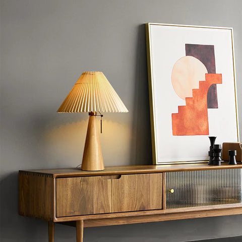 Akira Vintage Lamp Walnut Color